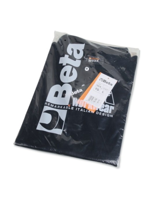 Polo 3 Bottoni In 100% Cotone 200 G, Nero - BetaWORK 7547N