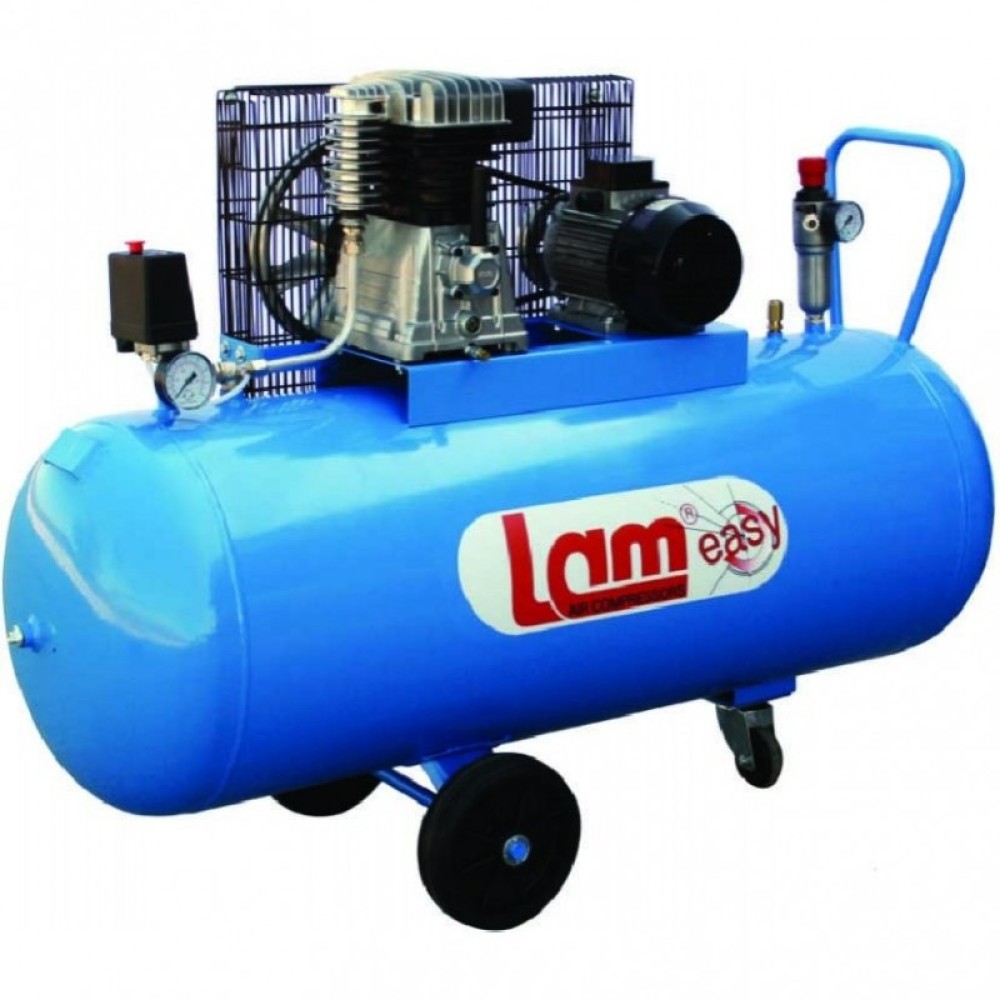 LAM 200/3M/EASY ΑΕΡΟΣΥΜΠΙΕΣΤΗΣ ΤΡΟΧΗΛΑΤΟΣ ΜΕ ΙΜΑΝΤΑ ΔΙΚΥΛΙΝΔΡΟΣ ΜΕ ΚΕΦΑΛΗ ΜΑΝΤΕΜΙ