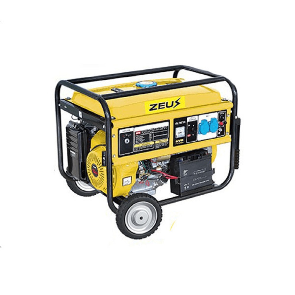 ZEUS GS 6515 EV Γεννήτρια Βενζίνης 15Hp 6.5kW με μιζα τροχηλατη 