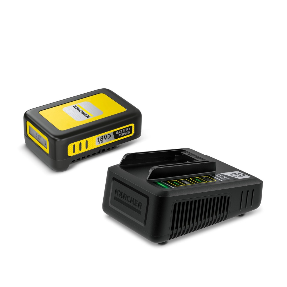 KARCHER BATTERY POWER 18V / 2,5AH *EU Σετ μπαταρίας και ταχυφορτιστή KARCHER BATTERY POWER 18V / 2,5AH *EU Σετ μπαταρίας και ταχυφορτιστή