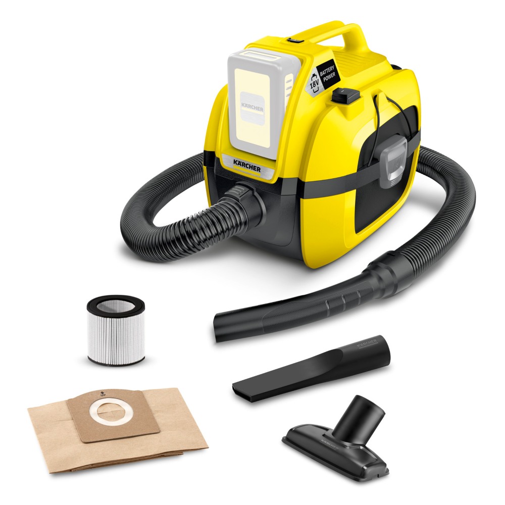 KARCHER WD 1 Compact battery Πολυ-λειτουργική σκούπα αναρρόφησης μπαταρίας χωρίς μπαταρία και φορτιστή KARCHER WD 1 Compact battery Πολυ-λειτουργική σκούπα αναρρόφησης μπαταρίας χωρίς μπαταρία και φορτιστή