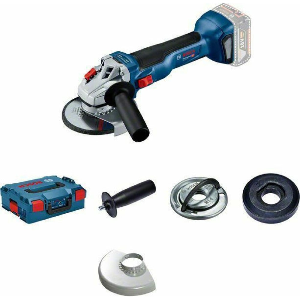 GWS 18V-10 PROFESSIONAL ΓΩΝΙΑΚΟΣ ΛΕΙΑΝΤΗΡΑΣ ΜΠΑΤΑΡΙΑΣ σε L-BOXX 136 με προφυλακτήρα (1 605 510 365) GWS 18V-10 PROFESSIONAL ΓΩΝΙΑΚΟΣ ΛΕΙΑΝΤΗΡΑΣ ΜΠΑΤΑΡΙΑΣ σε L-BOXX 136 με προφυλακτήρα (1 605 510 365)