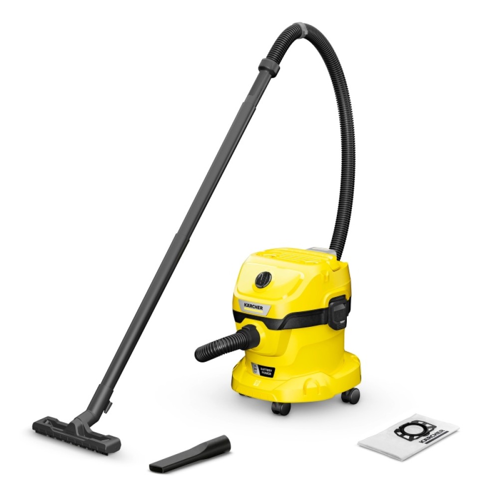 KARCHER WD 2-18 Σκούπα υγρής και ξηρής αναρρόφησης μπαταρίας (Δεν περιλαμβάνεται μπαταρία και φορτιστής) 