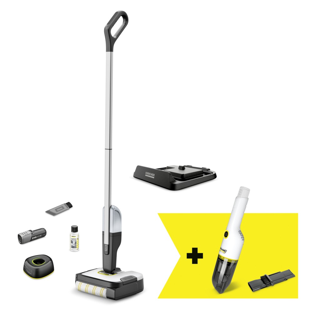 KARCHER FC 2-4 Μηχανή περιποίησης σκληρών δαπέδων & ΔΩΡΟ σκουπάκι CVH 2-4  KARCHER FC 2-4 Μηχανή περιποίησης σκληρών δαπέδων & ΔΩΡΟ σκουπάκι CVH 2-4